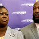 The parents of Trayvon Martin, Sybrina Fulton and Tracy Martin, at a news conference at the National Association of Black Journalists national convention in Orlando, Fla., on Aug. 2, 2013
Joe Burbank/Orlando Sentinel/MCT via Getty Images